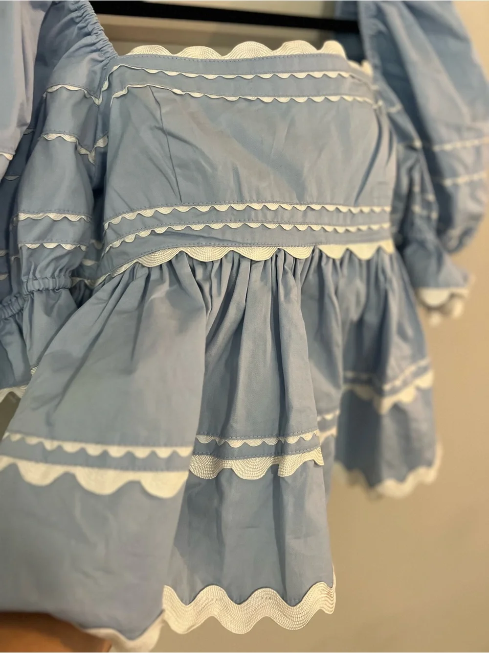 NWT Sofie the label cropped babydoll top size small - Picture 5 of 10